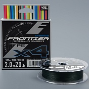 Шнур плетёный Ygk Frontier X4 PE 100m #2.0/20 lb dark green