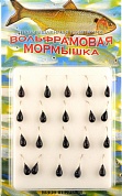 Мормышка Мир Вольфрама Капля с отверстием д. 4 мм черная