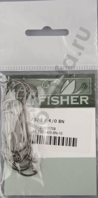 Крючки Flyfisher 7320 #4/0 BN