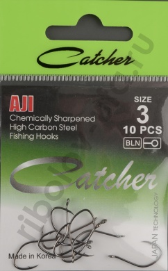 Одинарные крючки Catcher Ajl № 3