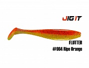 Силиконовая приманка Jig It Flutter 4,4in, 11см 7,8гр цв. 004 кальмар (5шт/уп)