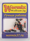 Мормышка Wormix точеная вольфрамовая Муравей d=3 с серебряной коронкой арт. 3142