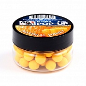 Бойлы GBS Baits Pop-up плавающие 10мм 55гр (банка) Natural Honey Натуральный Мед