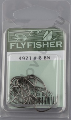 Крючки Flyfisher 4921 #8 BN