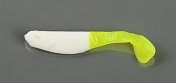Силиконовая приманка Manns Flipper-70 белый с лимонным хвостом (20 шт/уп) 70-15
