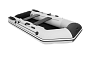 Лодка Аква 2800 светло-серый/черный