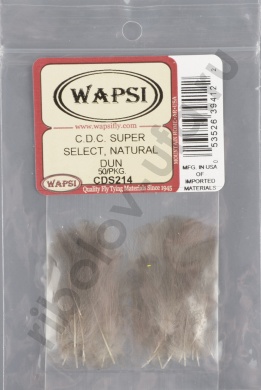 Перья отборные Wapsi CDC Super Select Natural Dun  WP CDS214