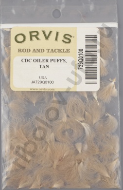 Перья Orvis CDC Oiler Puffs Tan 