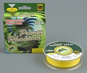 Шнур плетёный Power Phantom 4x yellow 120 m 0.12 mm 12.00  kg