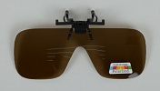 Накладки Kosadaka поляризационные на очки коричневые (410)