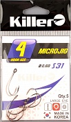 Одинарные крючки Killer Micro Jig S-31 № 4
