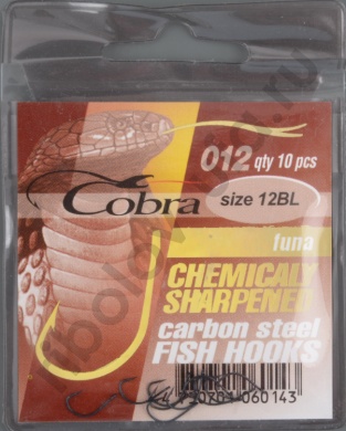 Одинарные крючки Cobra FUNA сер.012 разм.012