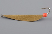 Блесна Курганская №05 с 1-м крючком, 40мм цв. золото