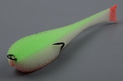 Рыбка поролоновая Leader 110мм цв.бело-зеленый UV #19
