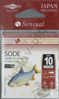 Крючки Mikado - Sensual - Sode № 10 BN (фас.=10уп.)