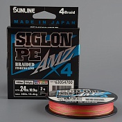 Шнур плетёный Sunline Siglon AMZ PEx4 150m Multicolor #2/ 24Lb