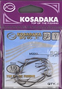 Офсетные крючки Kosadaka Soi BN №1/0 T-0.77 mm L-35 mm