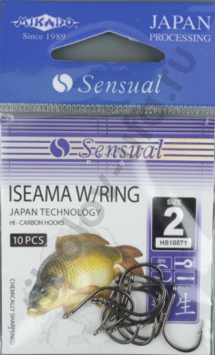 Крючки Mikado - Sensual - Iseama w/ring № 2 BN (с ушком)