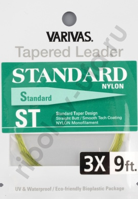 Подлесок конусный Varivas Tapered Leader Standard 9 ft 3X
