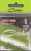 Заводное кольцо Catcher Split Ring nickel size 5.0
