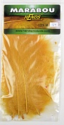 Перья марабу Hends Marabou Straw yellow (10шт/уп)
