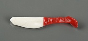 Силиконовая приманка Manns Flipper-70 белый с красным хвостом (20 шт/уп) 70-14