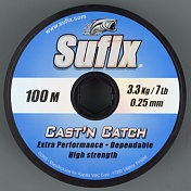 Леска Sufix Cast'n Catch x10 Blue 100 м 0,35 мм 