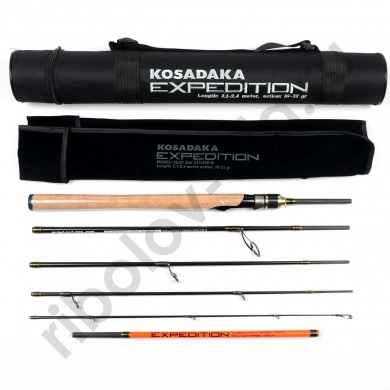 Спиннинг Kosadaka Expedition 6S-Dual 2.10/2.40м 10-32гр., 6 секций, тубус