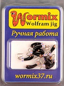 Мормышка Wormix точеная вольфрамовая Коза d=2.5 Уралка с медной коронкой 0,4гр арт. 1453