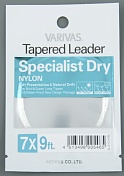 Подлесок конусный Varivas Specialist Dry Tapered Leader Pale Green 9ft 7х 