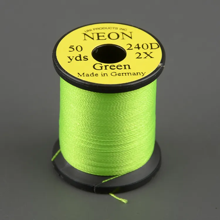 Монтажная нить Uni Neon супер-яркая 1/0 2x Green 50y