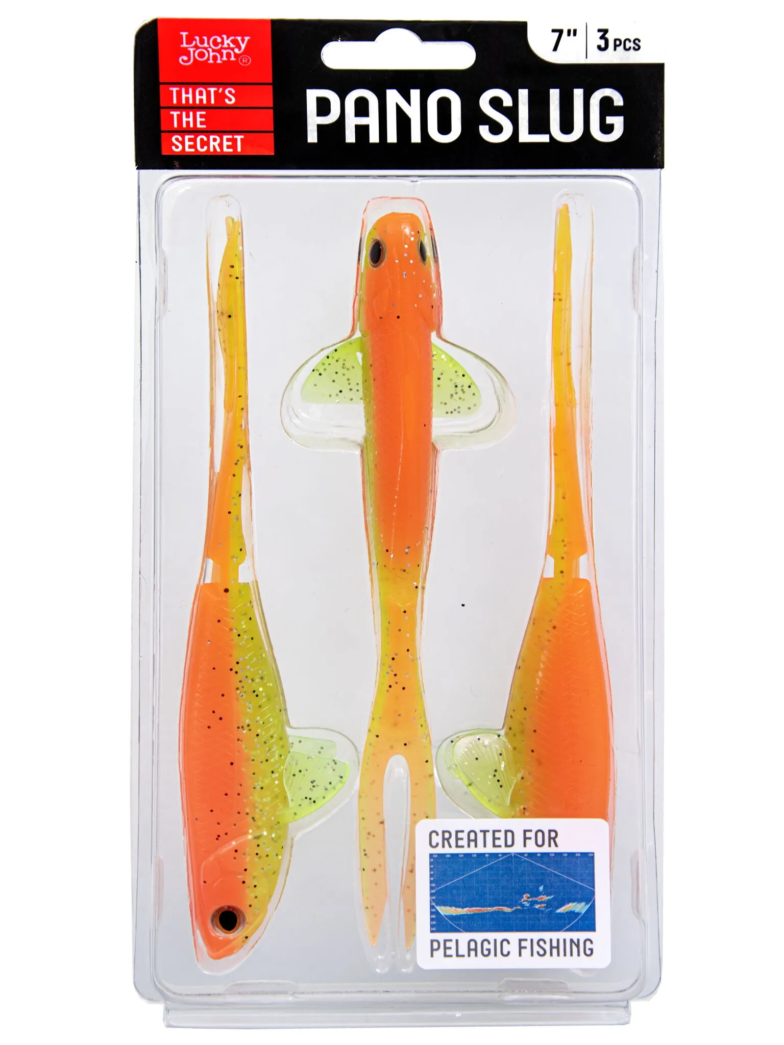 Силиконовая приманка Lucky John 3D Series Pano Slug 7.0in 17.8см /Z12