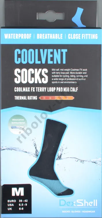 Носки водонепроницаемые Dexshell Coolvent Aqua Blue DS628 р.L (43-46)