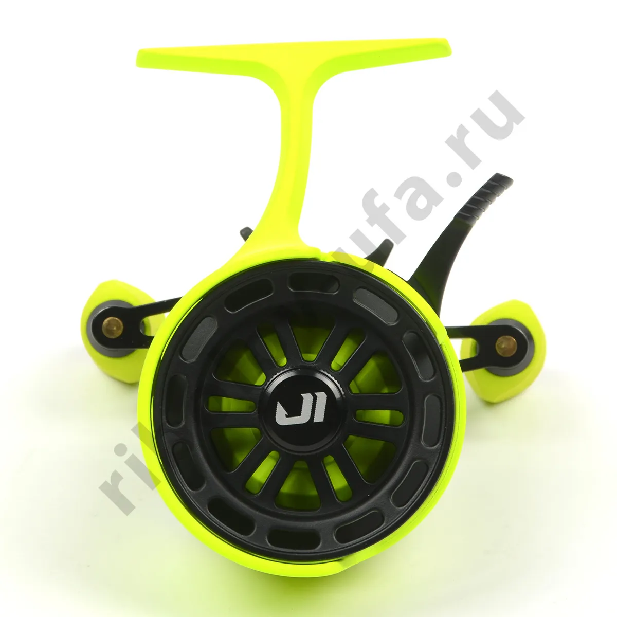 Катушка зимняя мульт. Jig It Team Dubna Vib Special G2, Lime left hand