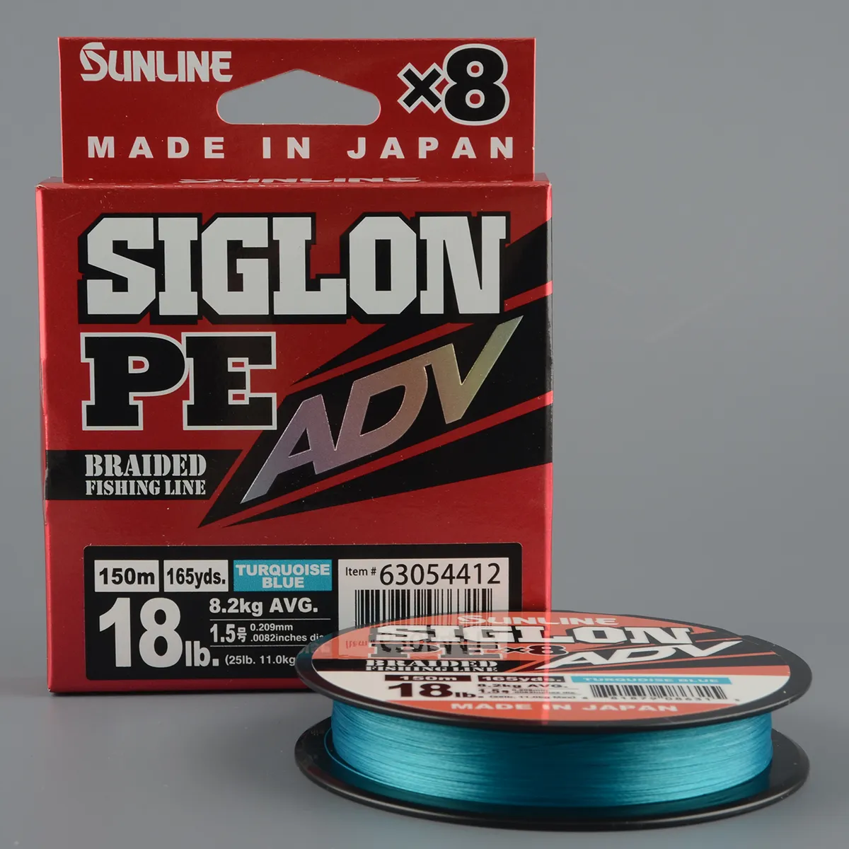 Шнур плетёный Sunline Siglon PEx8 Adv 150m Turquoise Blue #1.5/ 18LB