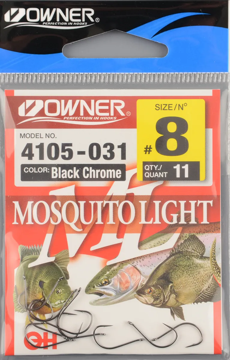 Одинарные крючки Owner Mosquito Light BC 4105-8
