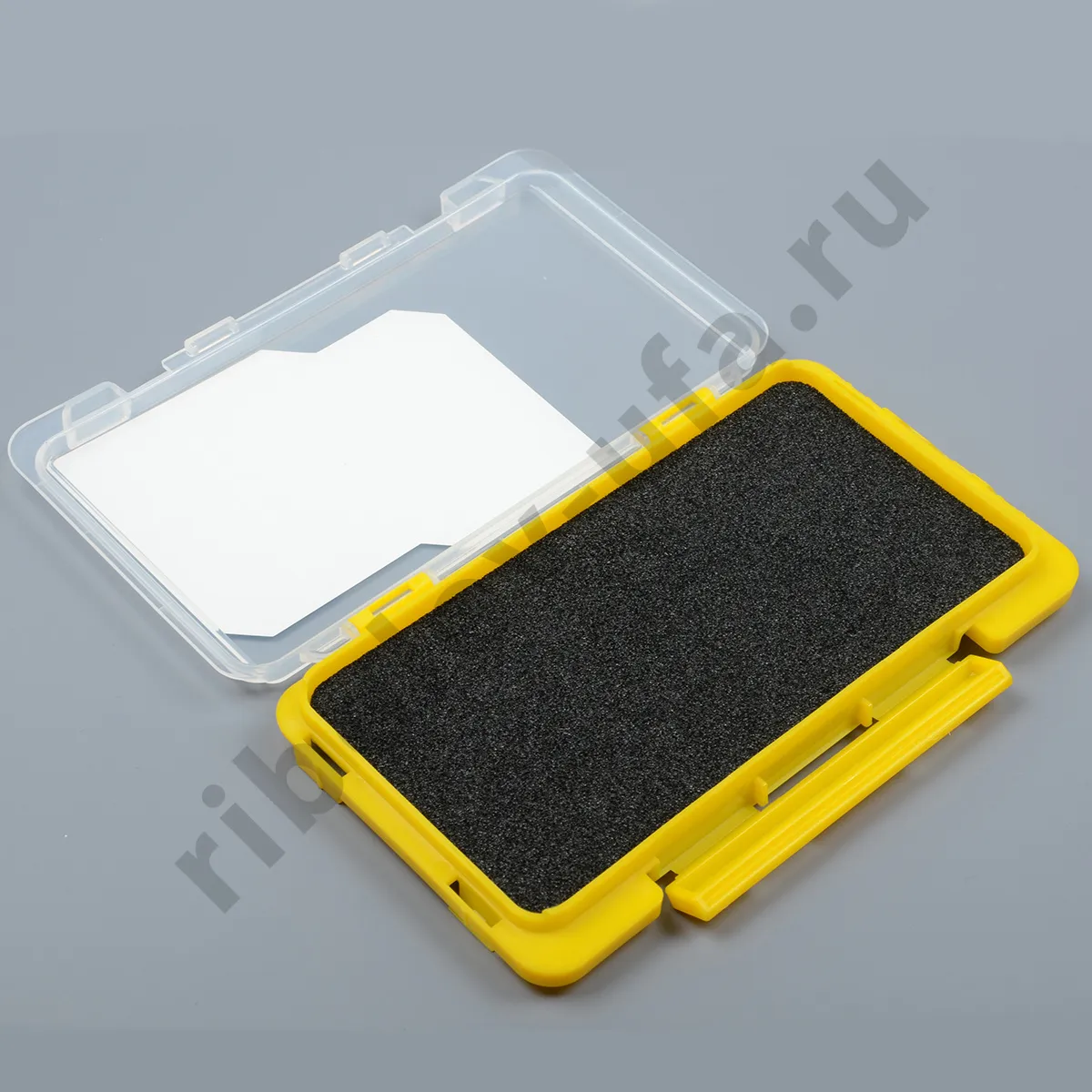 Коробка Kosadaka Slit Form Case B 175*105*18мм жёлтая стыкуемая, пенка с прорезями