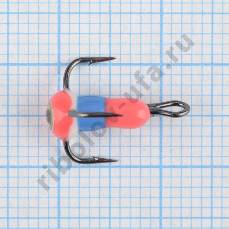 Тройник с 3D каплей Bravo Fishing №12-109P (Mustad) (10шт/уп)