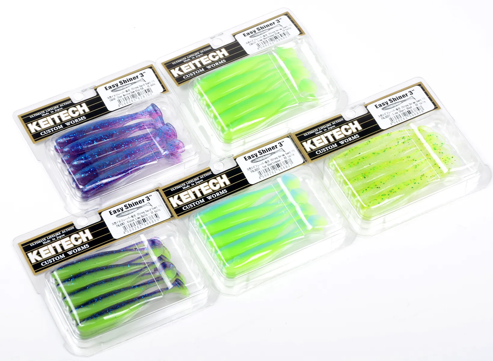 Силиконовая приманка Keitech Easy Shiner 3 inch 7,6см 2гр (10шт/уп) # 400 Ayu