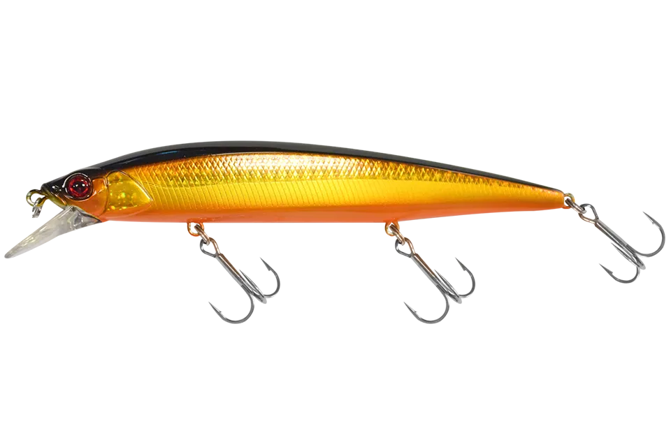 Воблер Jackall Rerange 130 SP 21,5гр 1,0-1,5м цв. double clutch gold&black