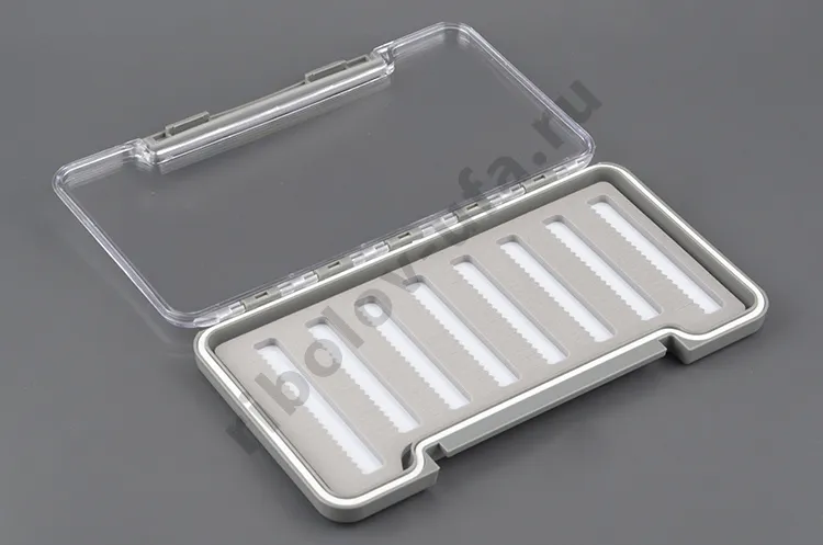 Коробочка для мушек Fly-Fishing Exclusive Hard Plastic Slim Fly Box прозрачная 180 x 90 mm