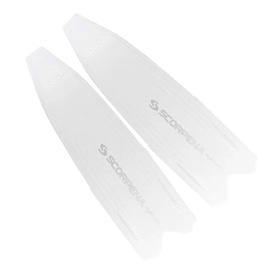 Лопасти пластиковые для ласт Scorpena Apnea F1, Soft, белые