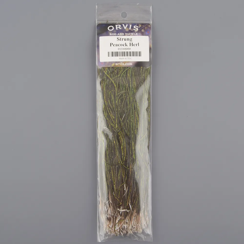 Бородки пера павлина Orvis Strung Peacock Herl 1840000