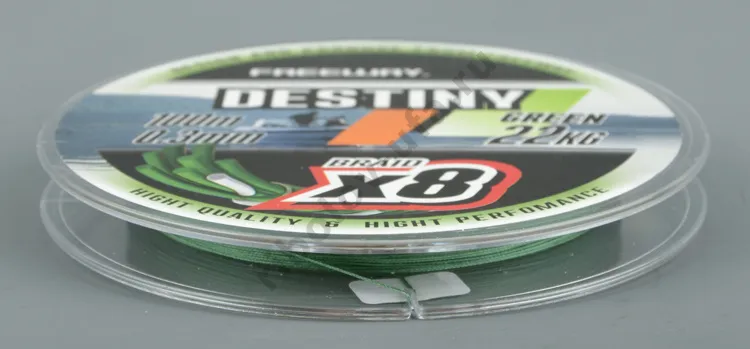 Шнур плетёный FWx8 Destiny Green 0.18  Lb24  11kg 
