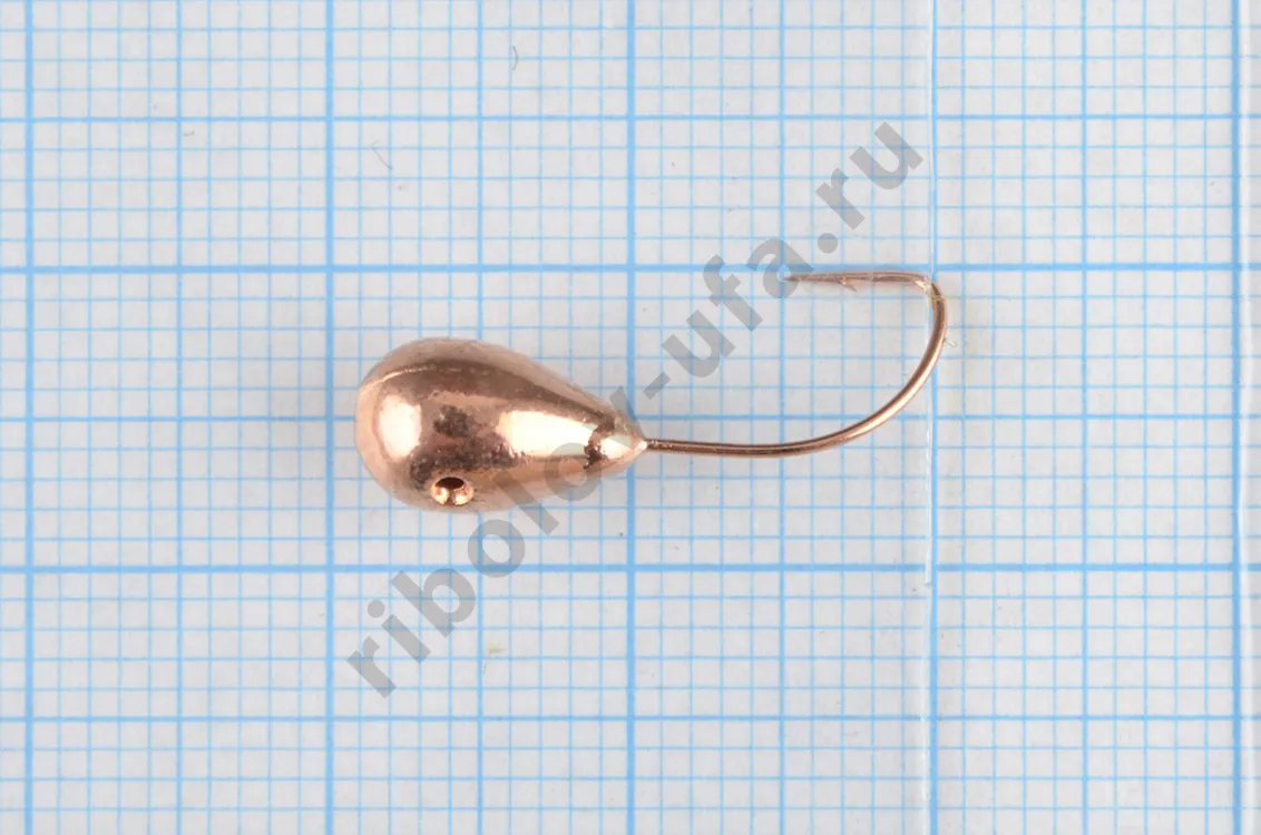 Мормышка вольфрам Bravo Fishing Капля с отверстием 6.00 мм, 2.60г. CU