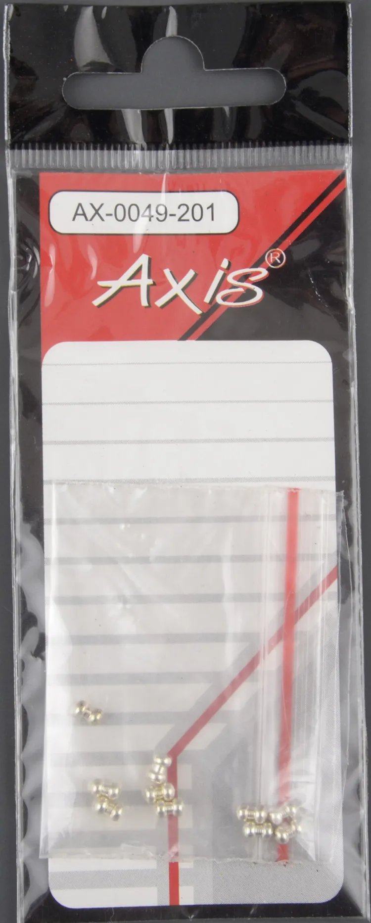Латунные глаза-гантельки AXIS BRS EYES (10 шт) 2mm SILVER