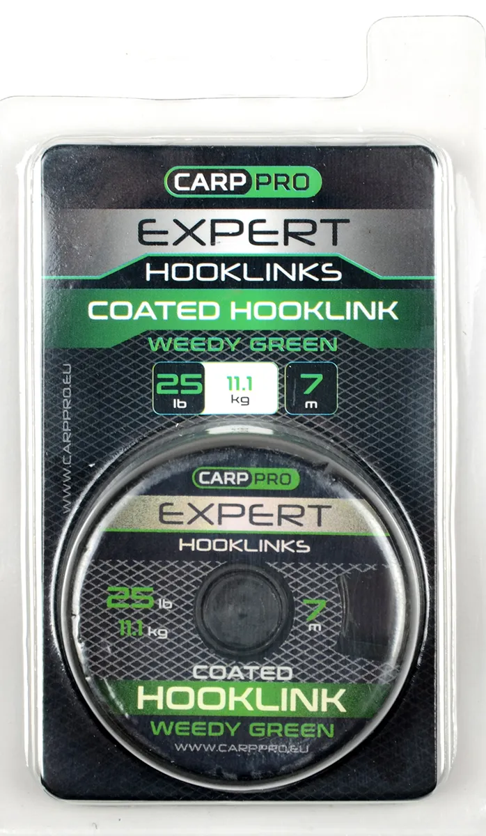 Поводковый материал Carp Pro в оболочке, зеленый 25lb 7м
