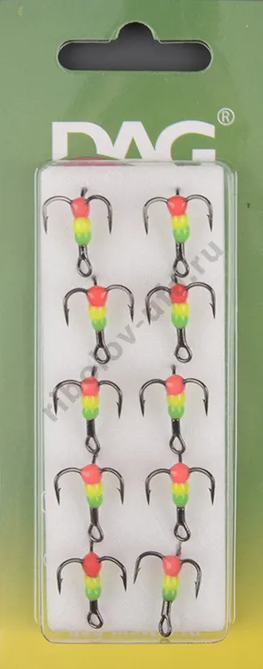 Тройник Dag Master Капля Светофор с кр.Mustad №8UF