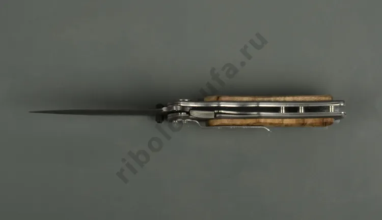Нож складной Kosadaka N-F37W 20.5/12.0 см, дамасский, с деревянной накладкой