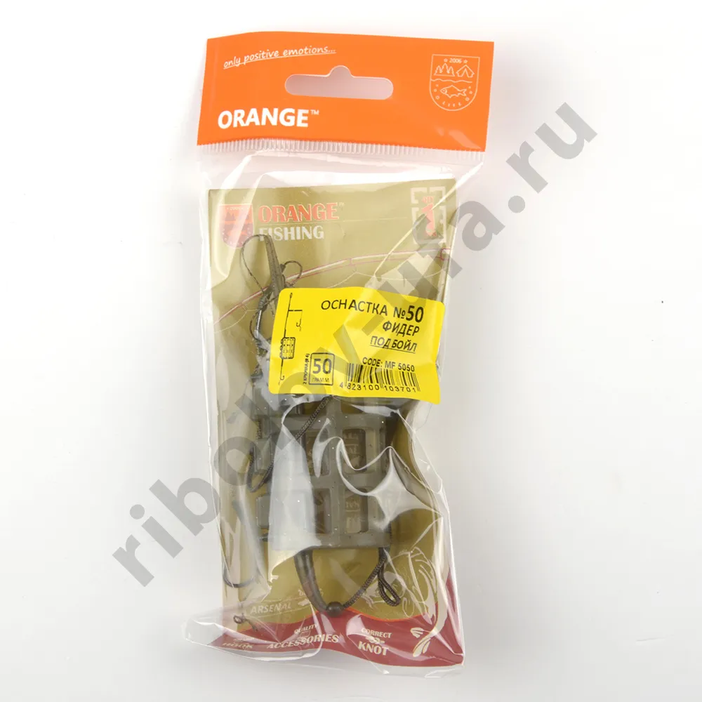 Монтаж карповый Orange #50 2 in 1 Cage Feeder Leadcore, для бойла 50гр